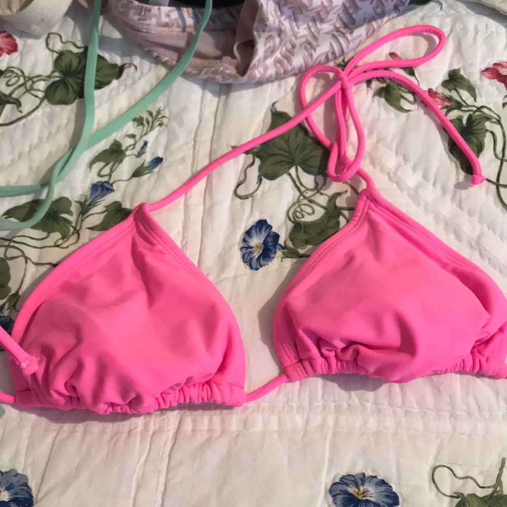 Pink bikini top